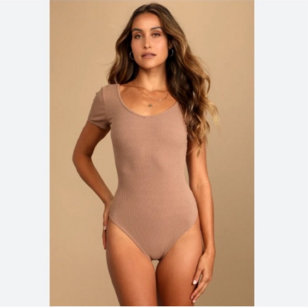 Fashion nova bodysuit nude color